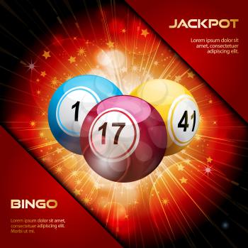 Royalty Free Clipart Image of Lotto Balls