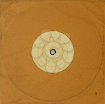Vinyl Record in an Old Brown Paper Sleeve