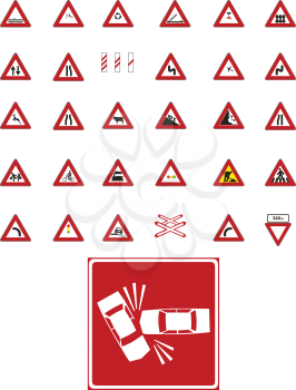 Royalty Free Clipart Image of Signs