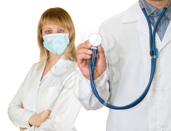 Royalty Free Photo of a Doctor and Nurse