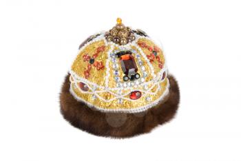 Royalty Free Photo of a Regal Kings Fur Crown