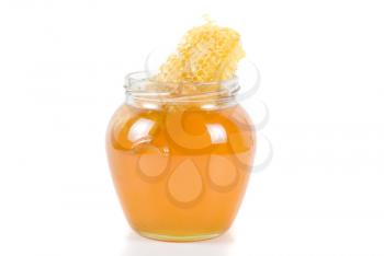 Royalty Free Photo of a Jar of Organic Honey
