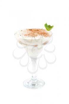 Royalty Free Photo of a Milk Cocktail With Chocolate and Mint