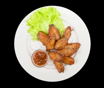 Royalty Free Photo of Roasted Chicken Wings