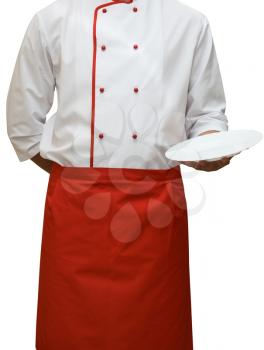 Royalty Free Photo of a Chef in Uniform