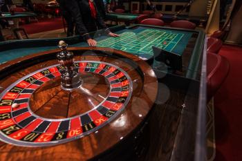 ALTAISKIY KRAI. WESTERN SIBERIA. RUSSIA - SEPTEMBER 14, 2018 : Casino in one of the gambling zone Siberian coin. Altaiskiy Krai. Western Siberia. Russia