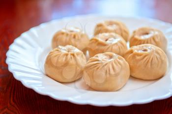Buuza is a Buryat or Mongolian national dish, paste packets stuffed with minced meat and then steamed