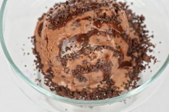 chocolate ice cream closeup photo