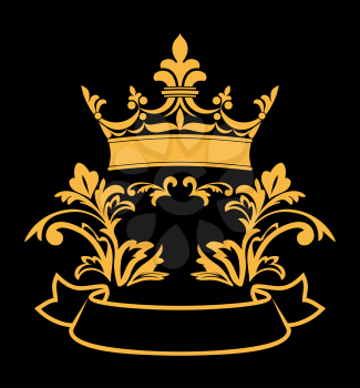 Royalty Free Clipart Image of a Heraldic Crown