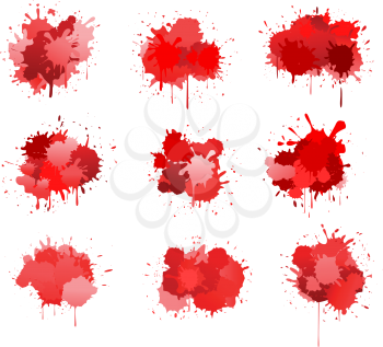 Royalty Free Clipart Image of Paint Spatters