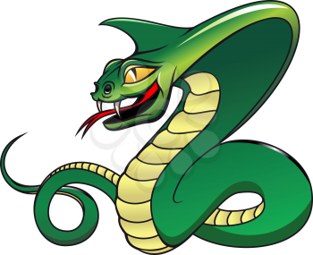 Royalty Free Clipart Image of a Serpent