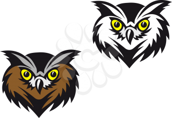 Royalty Free Clipart Image of a Owls