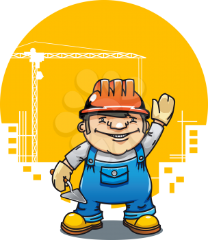 Royalty Free Clipart Image of Construction Worker