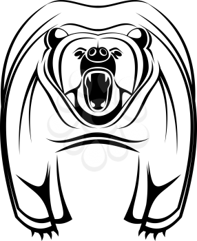Royalty Free Clipart Image of a Wild Bear