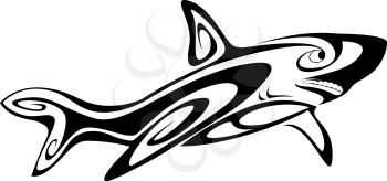 Royalty Free Clipart Image of a Shark