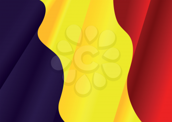 Royalty Free Clipart Image of a Romanian Flag