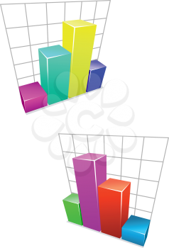 Royalty Free Clipart Image of Graphs