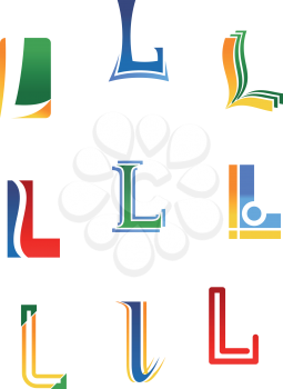 Set of alphabet symbols and elements of letter L
