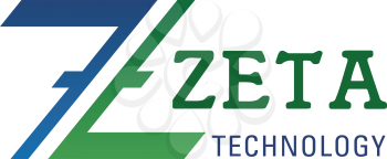 Letter Z icon for innovation technology or building tech service and construction agency. Vector Zeta symbol of letter Z for industrial project and business solution company