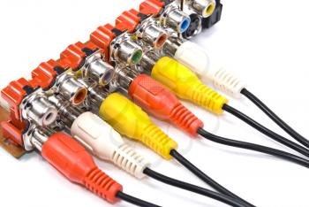 Royalty Free Photo of Colorful Connectors