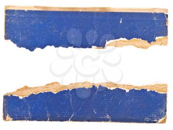 Royalty Free Photo of a Cardboard Book Sheet Torn