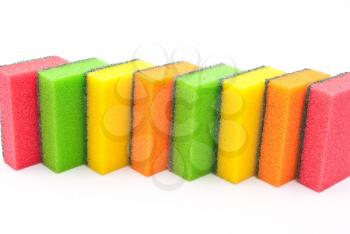 Coloured kitchen sponges 