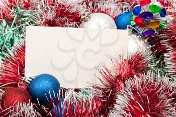 Blank christmas greeting card 