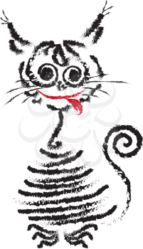 striped cat