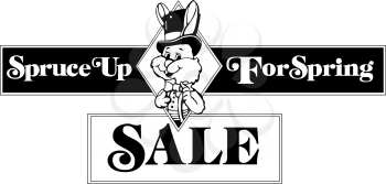 Royalty Free Clipart Image of a Spring Sale Promo