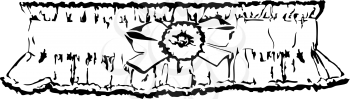 Royalty Free Clipart Image of a Bride's Garter