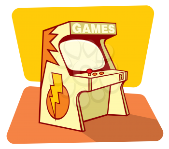 Royalty Free Clipart Image of a Video Game