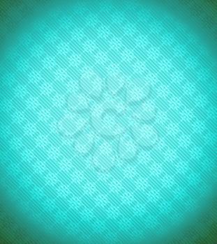 Royalty Free Clipart Image of a Turquoise Snowflake Background