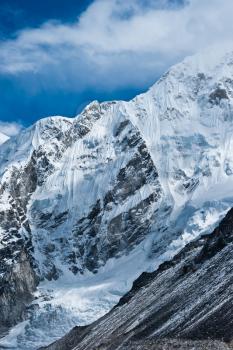 Mountains not far Gorak shep and Everest base camp.Himalayas, 5100m