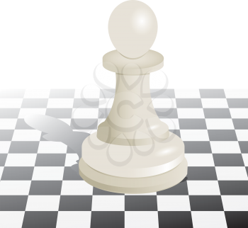 Royalty Free Clipart Image of a Chess Piece