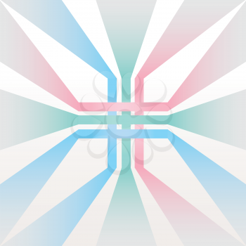 Royalty Free Clipart Image of a Background With Lines Crossing in the Centre