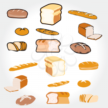 Royalty Free Clipart Image of Bread