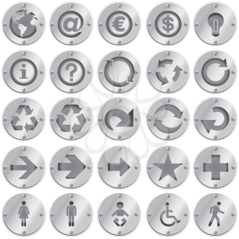 Royalty Free Clipart Image of Symbols