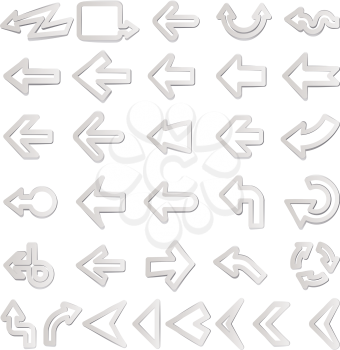 Royalty Free Clipart Image of Arrows