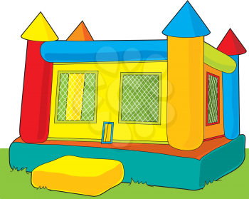Royalty Free Clipart Image of a Bounce Castle