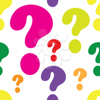 Royalty Free Clipart Image of a Question Mark Background