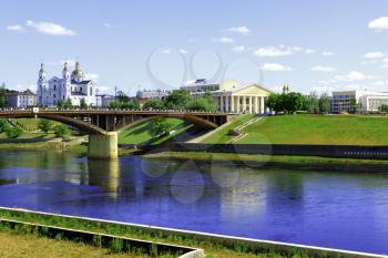 Vitebsk, Belarus- June 9, 2016: Vitebsk, city in Belarus, was founded by Princess Olga of Kiev in 974.