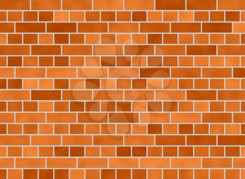 Royalty Free Clipart Image of a Brick Wall Background