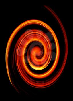 abstract bright twirled fire background                           