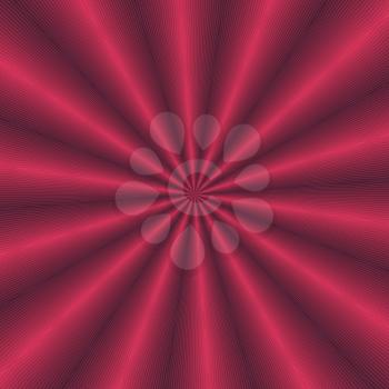 Crimson abstract background with concentric pattern