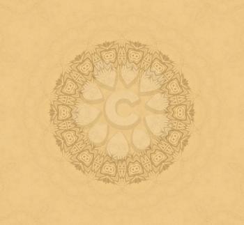 Beige background with abstract radial pattern