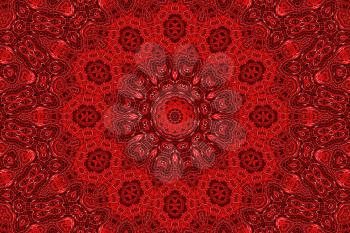 Red abstract ornamental background