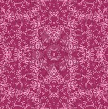 Abstract white pattern on crimson background