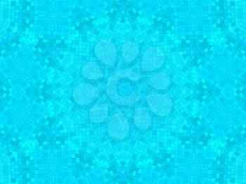 Bright blue wavy cell background with concentric pattern