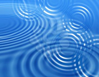 Abstract blue background of splash effect on liquid surface