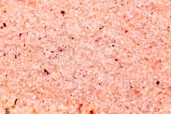 Closeup background of Sea Salt Bath with additives 